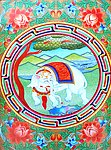无框画 佛教 手绘
