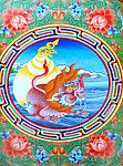 无框画 佛教 手绘