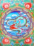 无框画 佛教 手绘