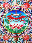 无框画 佛教 手绘