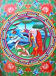无框画 佛教 手绘