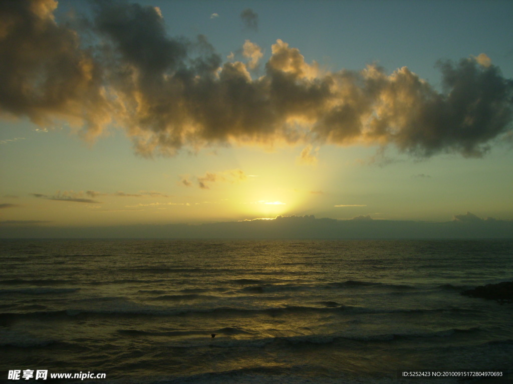 夕阳落日海景