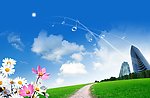 绿色自然模板
