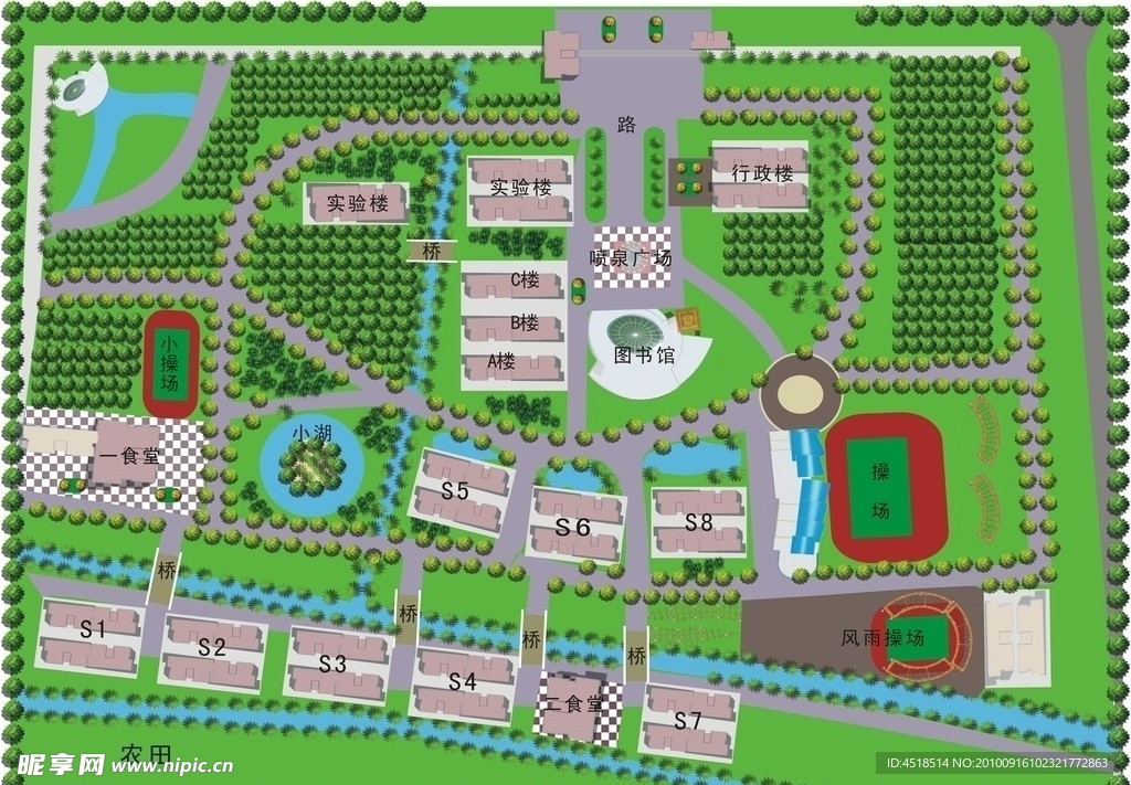 学院平面图