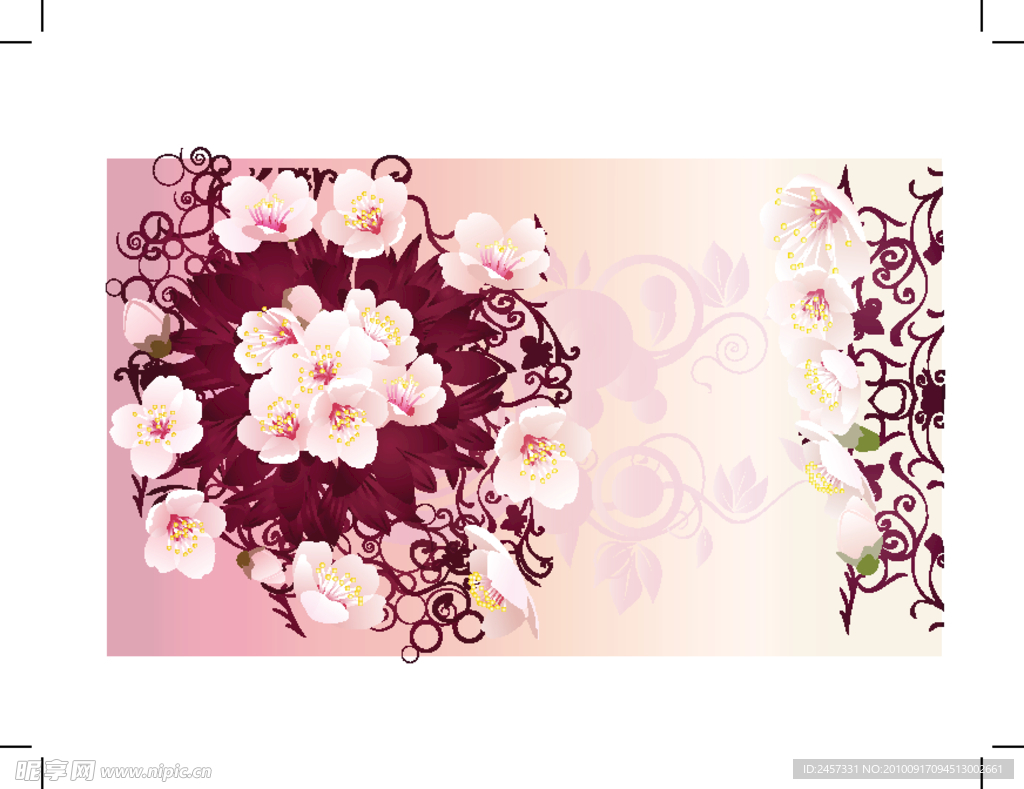 梦幻花纹 底纹 花朵