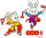卡通 兔 卡通兔