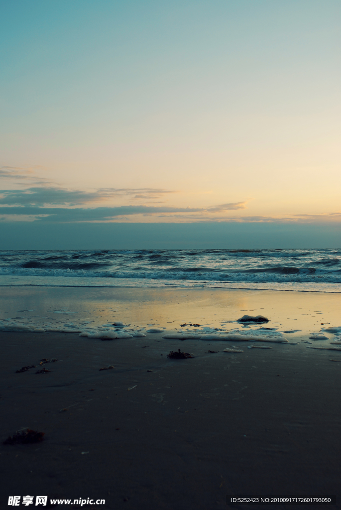 夕阳海景