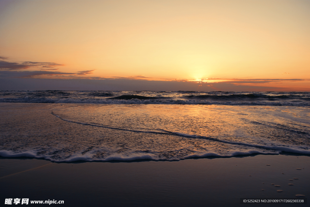 海洋夕阳美景