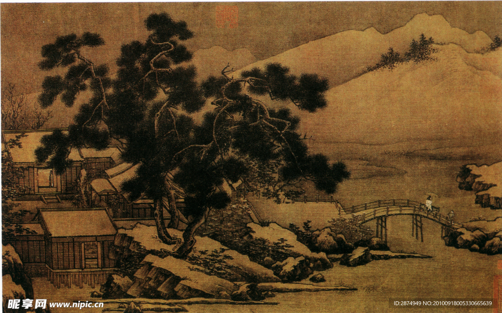 四景山水图