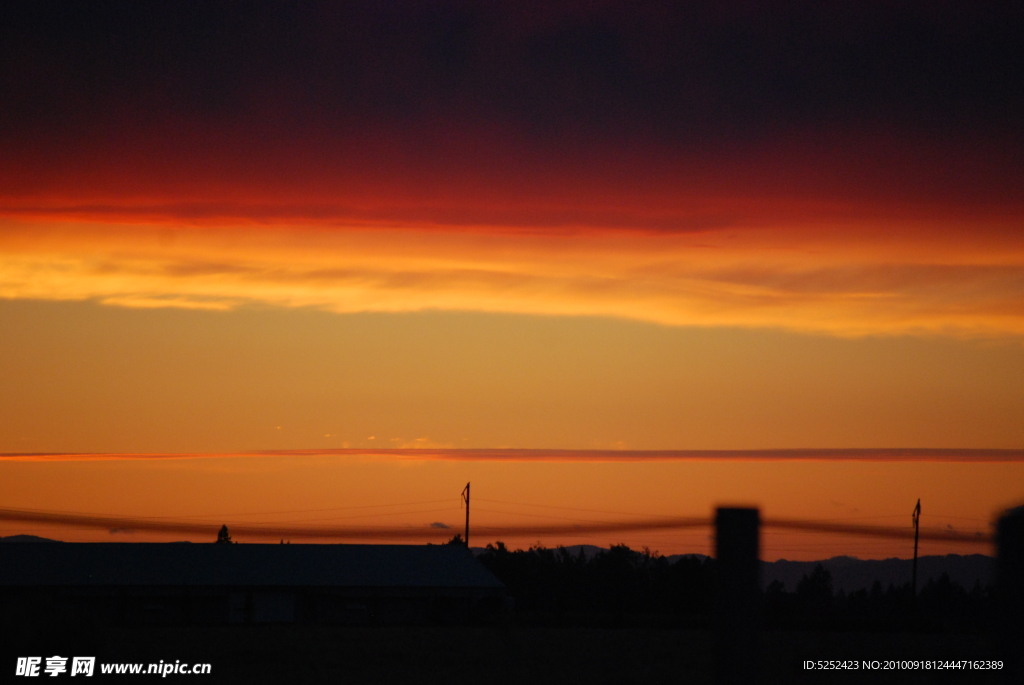 夕阳天空美景