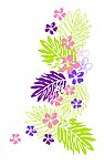 主流花朵配叶子