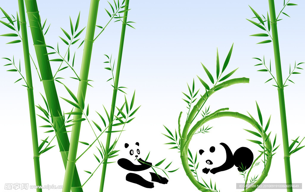 竹子与熊猫