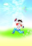小孩奔跑