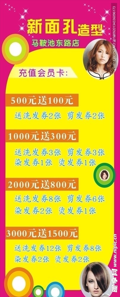 新面孔造型