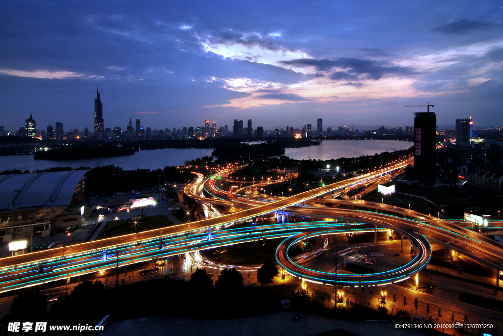 立交桥夜景