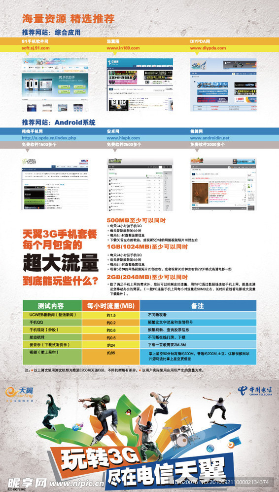 电信宣传单