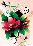 时尚花纹花朵