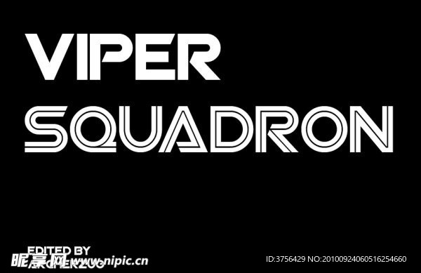 viper_squadron英文字体