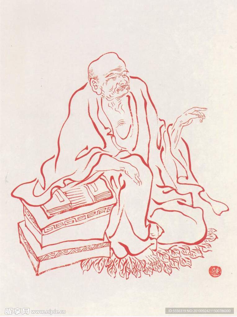 108罗汉线描图稿