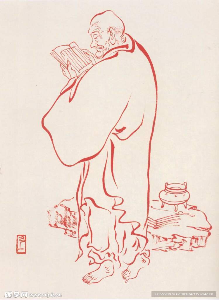 108罗汉线描图稿