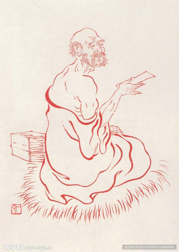 108罗汉线描图稿