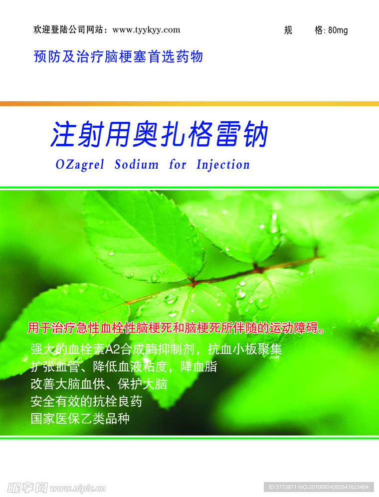 药品彩页