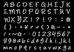 粉笔英文字母数字与符号