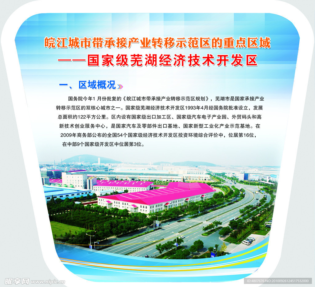 芜湖经济技术开发区展会展板