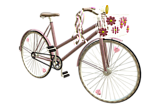 粉红自行车