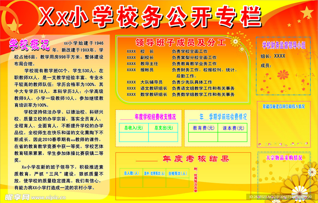 校务公开专栏