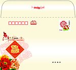 贺卡封