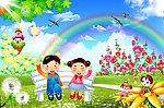 幼儿园宣传画