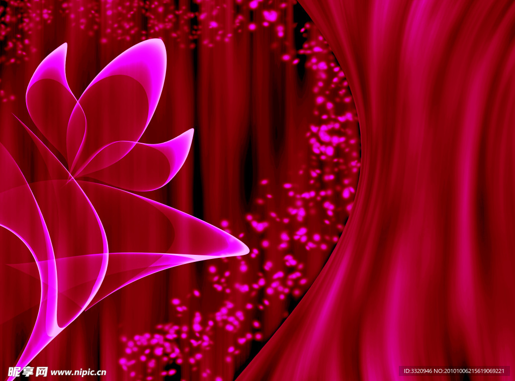 梦幻花朵花纹图片