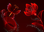 梦幻花朵花纹图片