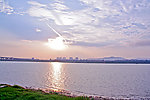 夕阳 湘江 水