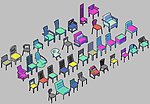 CAD立体椅子模块