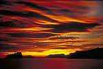 湖泊夕阳风景