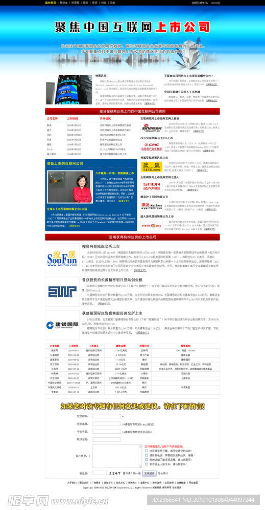 51资金项目网专题之中国互联网上市公司概况分析