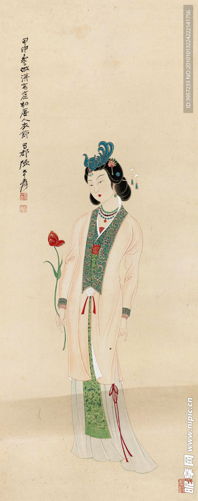 仿莫高窟仕女