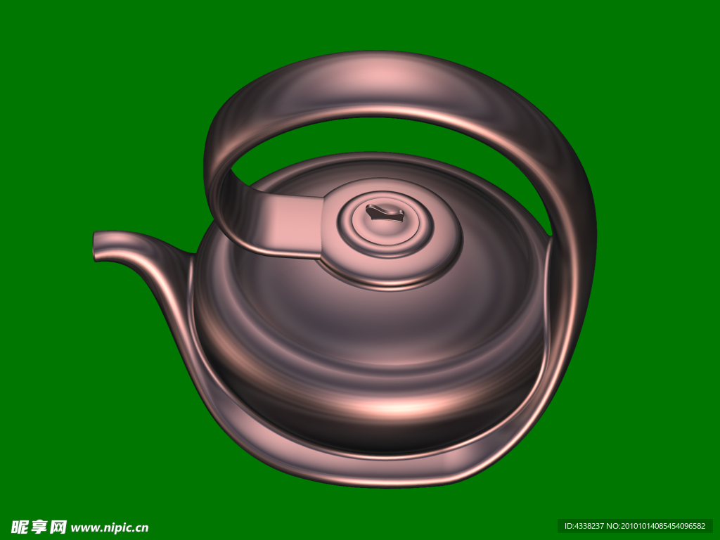 工艺紫铜茶壶