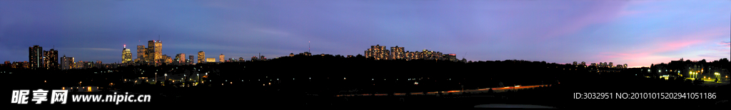 城市黄昏
