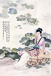 荷塘美人
