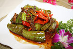 豆豉鲮鱼炒虎皮尖椒