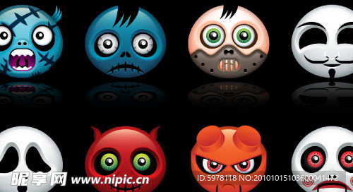 Halloween icons 万圣节图标