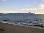 夕阳下的厦门海边