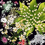 手绘风格花卉