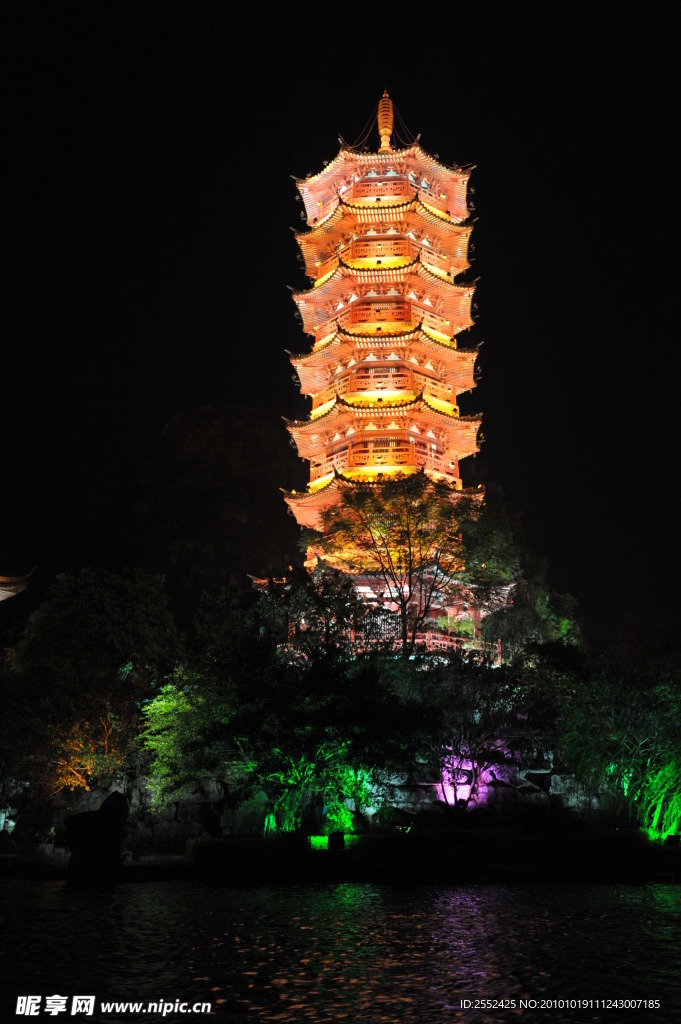 桂林两江四湖夜景