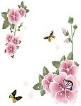 花蝴蝶 移门