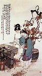 宝钗画菊