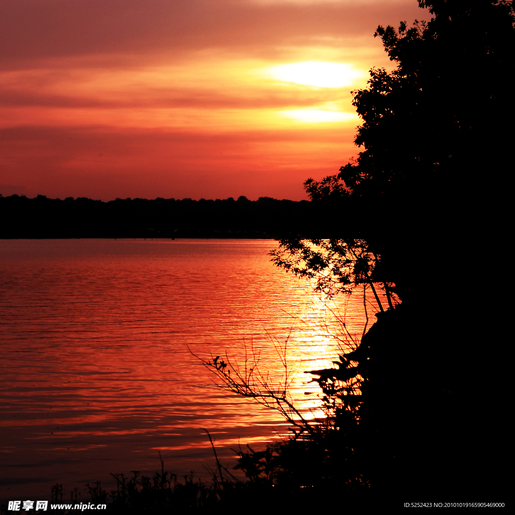 夕阳海景